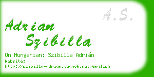 adrian szibilla business card