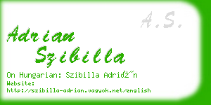 adrian szibilla business card